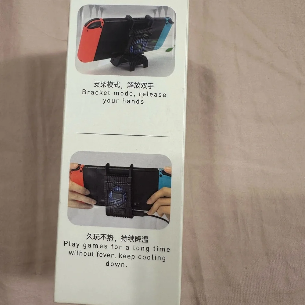OLED Model Charging Dock with Fan - Black